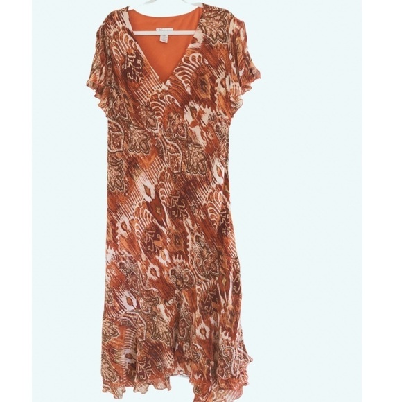 Dressbarn Woman Patterned Maxi Dress size 24W - Picture 1 of 9